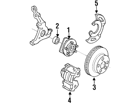 1996 Pontiac Trans Sport Front Brakes Diagram