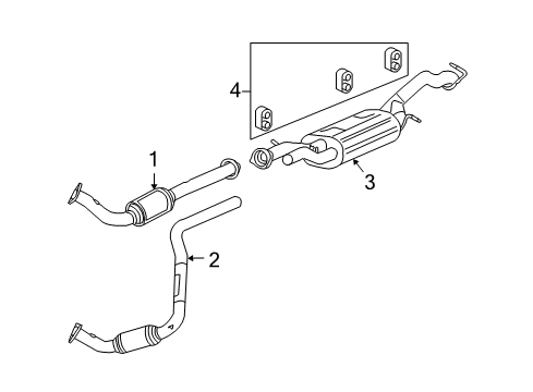 2006 Hummer H2 Exhaust Components Diagram