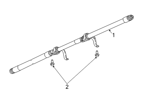 2022 Buick Envision Drive Shaft - Rear Diagram