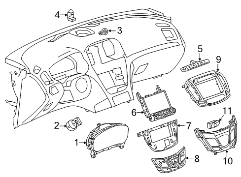 2014 Buick Regal Driver Information Center Diagram