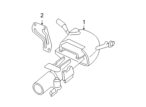 2008 Cadillac DTS Steering Column, Steering Wheel & Trim Diagram 1 - Thumbnail