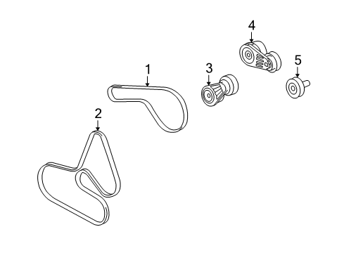 2009 Cadillac SRX Belts & Pulleys, Maintenance Diagram 2 - Thumbnail