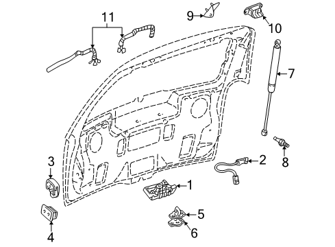 2005 Buick Terraza Lift Gate Diagram