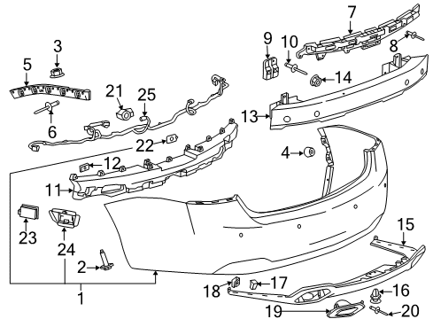 2017 Chevy Impala Parking Aid Diagram 2 - Thumbnail