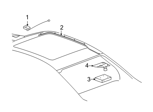 2007 Saturn Aura Antenna & Radio Diagram 2 - Thumbnail