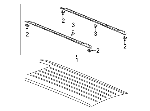 2020 Chevy Suburban Luggage Carrier Diagram 1 - Thumbnail