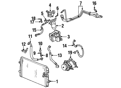 2002 Oldsmobile Aurora Air Conditioner Diagram 1 - Thumbnail