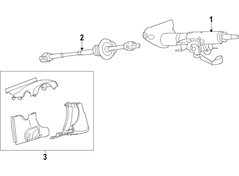 2019 Chevy Traverse Steering Column & Wheel, Steering Gear & Linkage Diagram 1 - Thumbnail