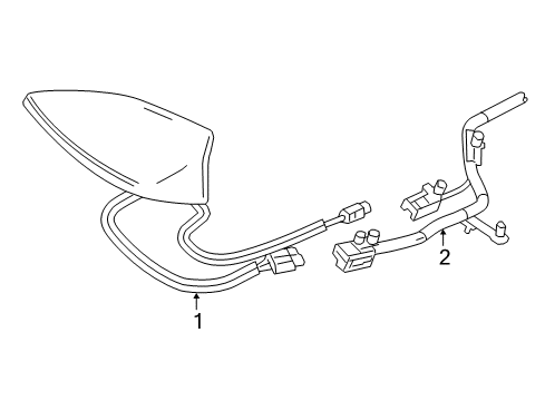 2017 Cadillac CT6 Antenna & Radio Diagram