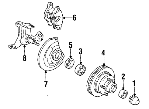 1996 Buick Commercial Chassis Front Brakes Diagram