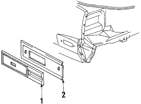 1985 Pontiac Grand Prix Rear Lamps - Side Marker Lamps Diagram