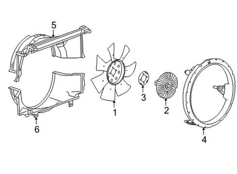 2021 Chevy Express 3500 Cooling System, Radiator, Water Pump, Cooling Fan Diagram 3 - Thumbnail