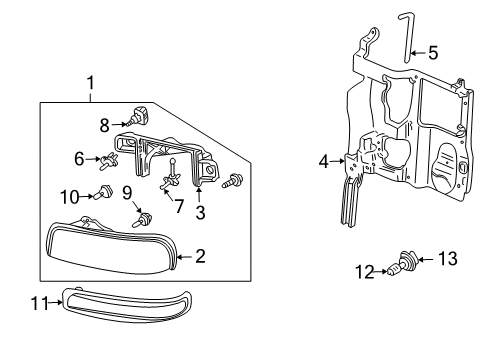 2003 Chevy Suburban 1500 Headlamps, Electrical Diagram