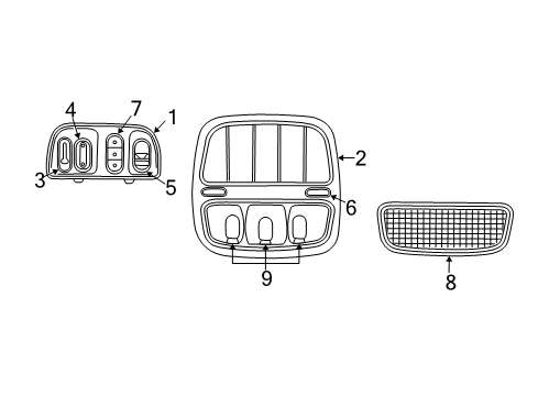 2000 Buick Park Avenue Button,Switch Windshield Header Courtesy & Reading M*Neutral Diagram for 12538124