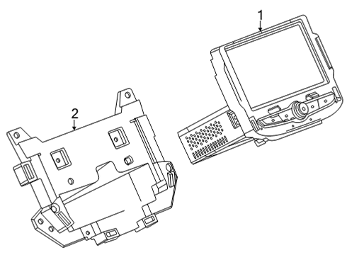 2023 Chevy Trailblazer RADIO ASM-RCVR & CONT ECCN=5A992 Diagram for 85572162