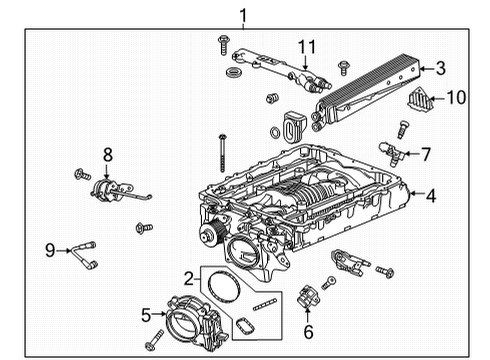 2023 Cadillac CT5 Supercharger & Components Diagram