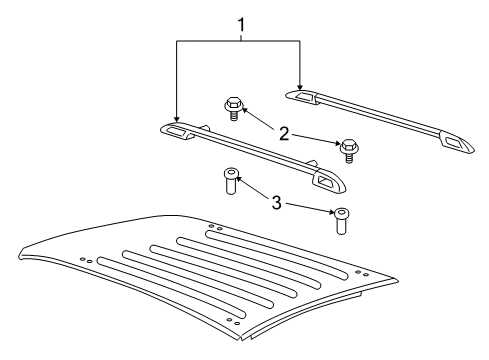 2005 Pontiac Montana Luggage Carrier Diagram 2 - Thumbnail