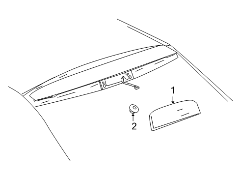 2007 Chevy Malibu High Mount Lamps Diagram 2 - Thumbnail