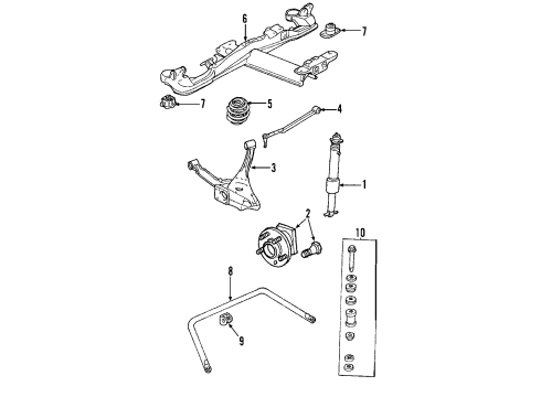 2001 Cadillac DeVille Traction Control Components, Brakes Diagram 2 - Thumbnail