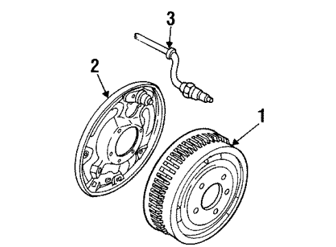 1989 Cadillac Brougham Rear Brakes Diagram