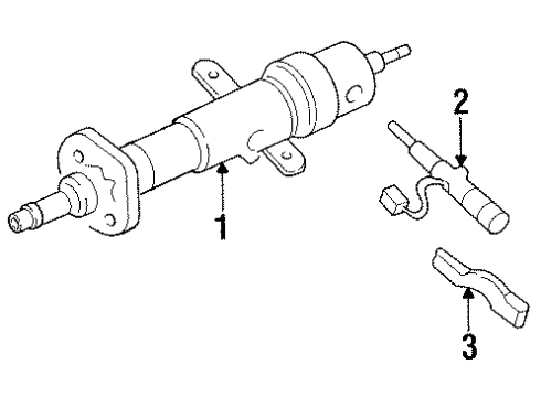 1996 Chevy Lumina Steering Column, Steering Wheel & Trim Diagram 2 - Thumbnail