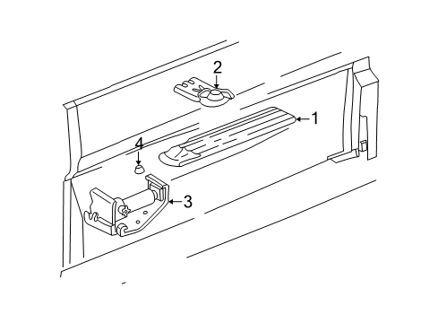 2005 Chevy Silverado 3500 Interior Trim - Cab Diagram 7 - Thumbnail