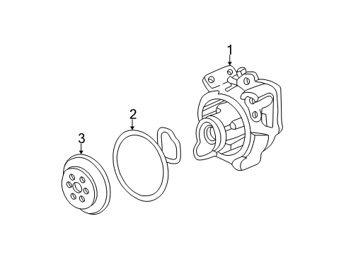 2003 Oldsmobile Alero Cooling System, Radiator, Water Pump, Cooling Fan Diagram 1 - Thumbnail