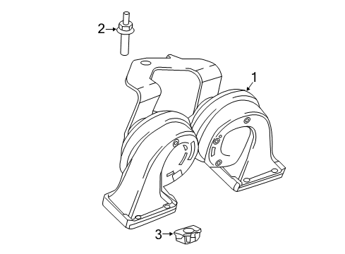 2024 Chevy Camaro Horn Diagram 1 - Thumbnail