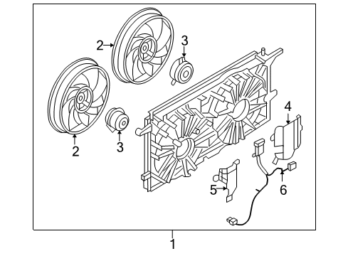 2005 Pontiac Montana Cooling System, Radiator, Water Pump, Cooling Fan Diagram 2 - Thumbnail