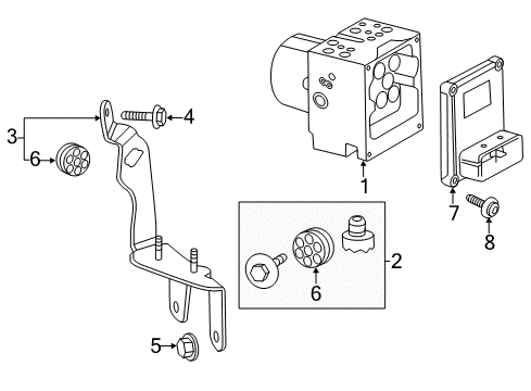 2014 Cadillac CTS ABS Components, Electrical Diagram 4 - Thumbnail