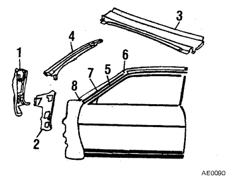 1985 Buick Skylark Arm Assembly, Windshield Wiper Right Side Diagram for 20711718