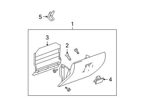 2007 GMC Canyon Glove Box Diagram