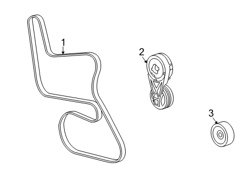 2006 Pontiac Montana Belts & Pulleys, Maintenance Diagram 2 - Thumbnail