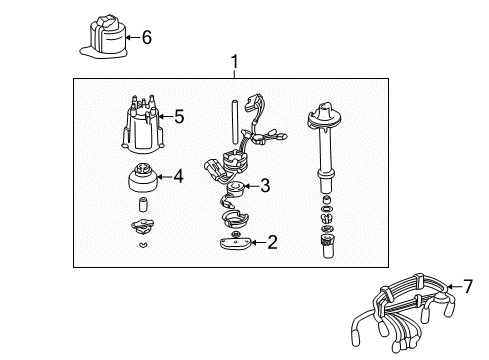 1987 GMC Safari Distributor Diagram 1 - Thumbnail