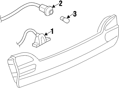 1997 Oldsmobile Cutlass License Lamps Diagram