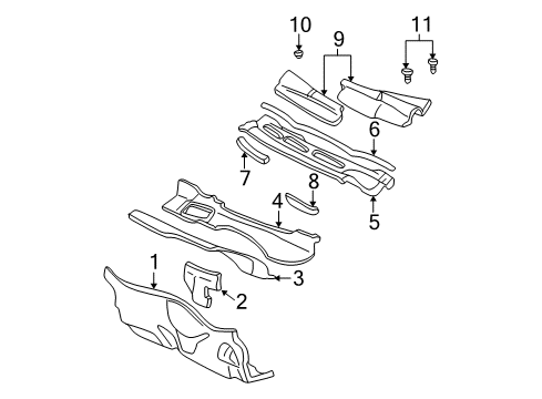 2004 Chevy Monte Carlo Cowl Diagram