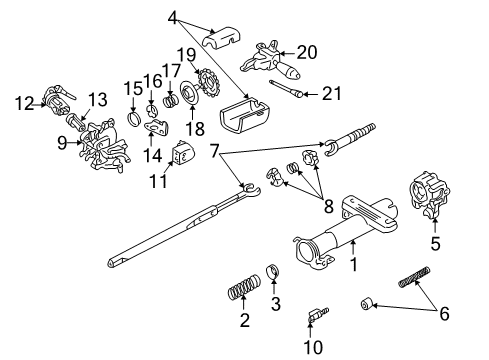 1995 Pontiac Sunfire Housing & Components Diagram 1 - Thumbnail