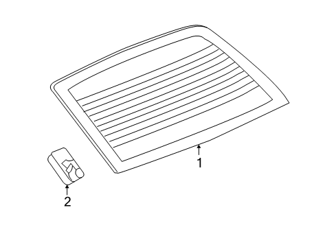 2009 Pontiac G5 Back Glass Diagram