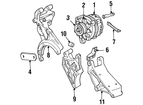 1992 Oldsmobile Achieva Alternator Diagram 2 - Thumbnail