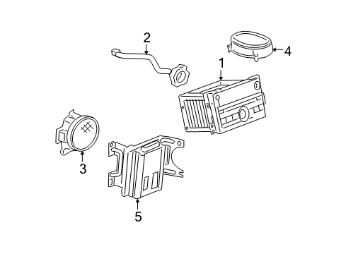 2010 Chevy Malibu Speaker,Radio Front Side Door Diagram for 20882892