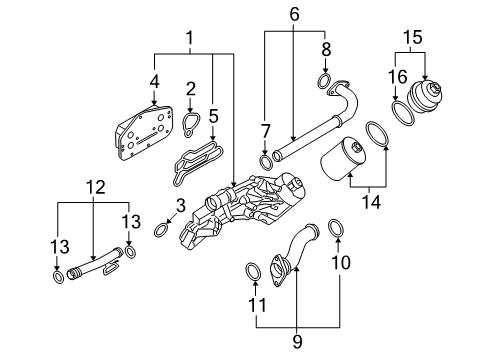 2008 Saturn Astra Oil Cooler Diagram