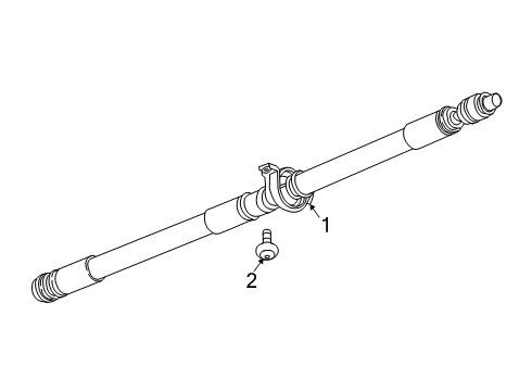 2022 Cadillac XT6 Drive Shaft - Rear Diagram