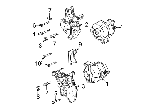 2008 Chevy Silverado 2500 HD Alternator Diagram 2 - Thumbnail