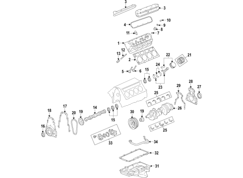 2015 Chevy Camaro Piston Asm,(W/ Pinion .5Mm Outside) Diagram for 19209708