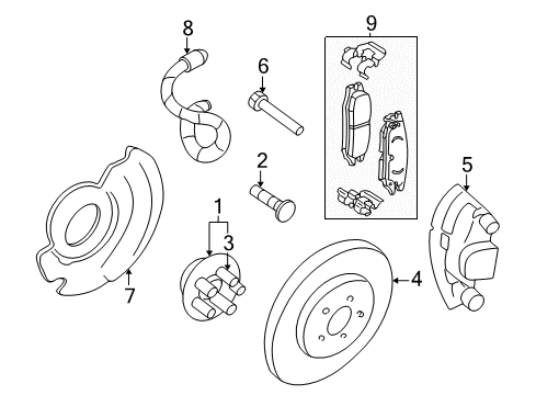 2001 Pontiac Grand Am Front Brakes Diagram