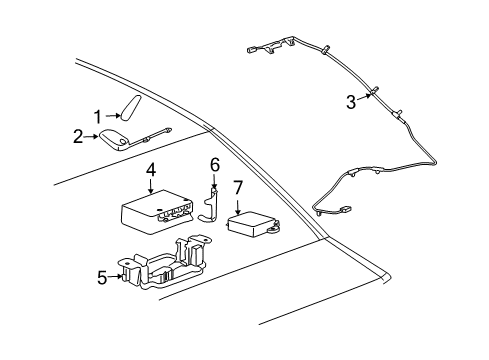 2009 Pontiac G5 Communication System Components Diagram