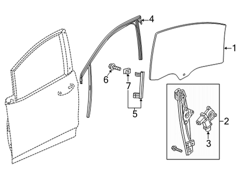 2022 Chevy Bolt EUV Front Door - Electrical Diagram 1 - Thumbnail