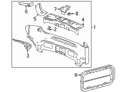 2023 Buick Envision Rear Body Diagram