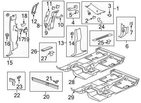 2007 Chevy Silverado 3500 HD Handle,Jack/Wheel Wrench Diagram for 15854614