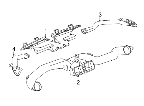 2014 Chevy Spark EV Ducts Diagram